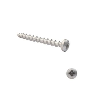 Exterior-Tite silver screw